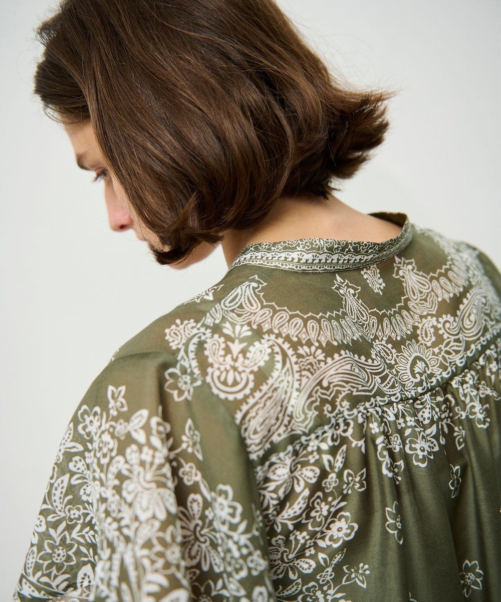 GRACE CONTINENTAL バンダナフレアスリーブブラウス