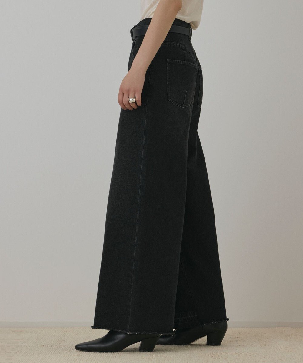 GRACE CONTINENTAL ハイウエストバギ－デニム 