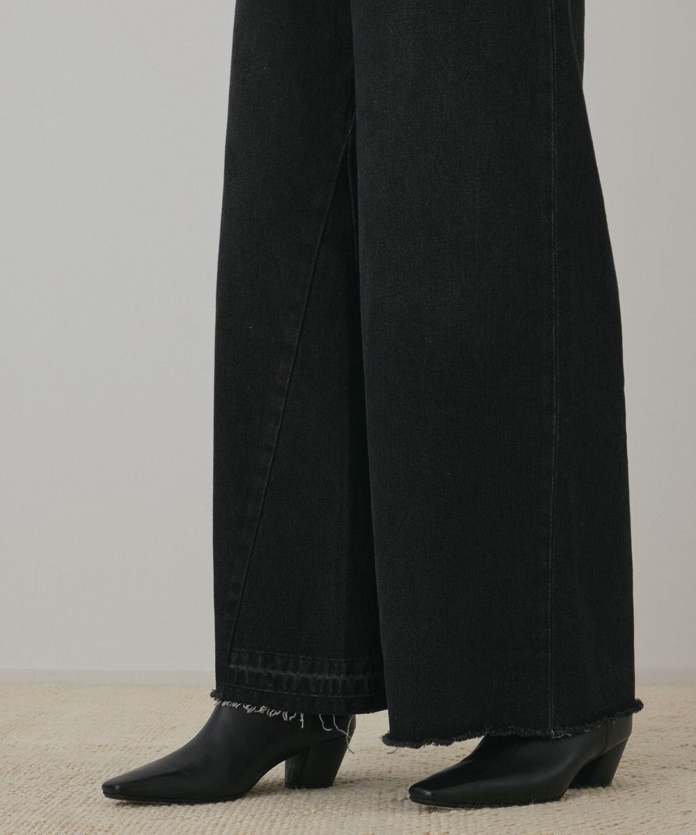 GRACE CONTINENTAL ハイウエストバギ－デニム 