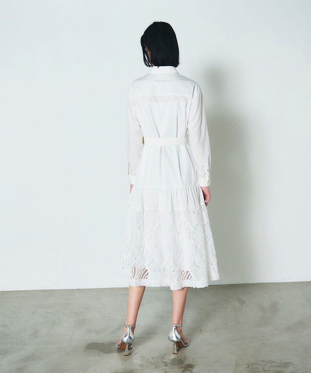 GRACE CONTINENTAL 刺繍ヘムシャツワンピース