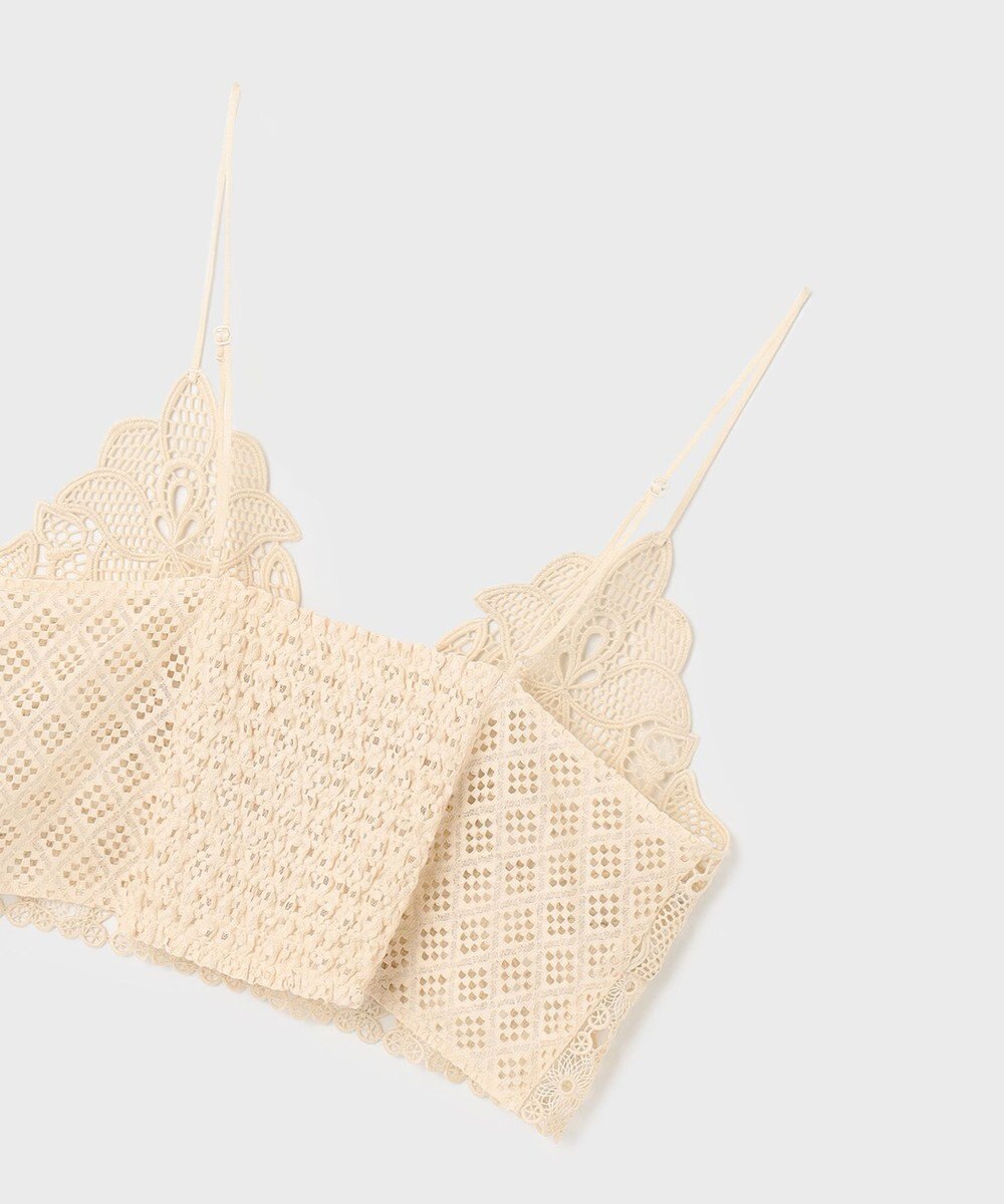 GRACE CONTINENTAL レースキャミ付カフタンブラウス