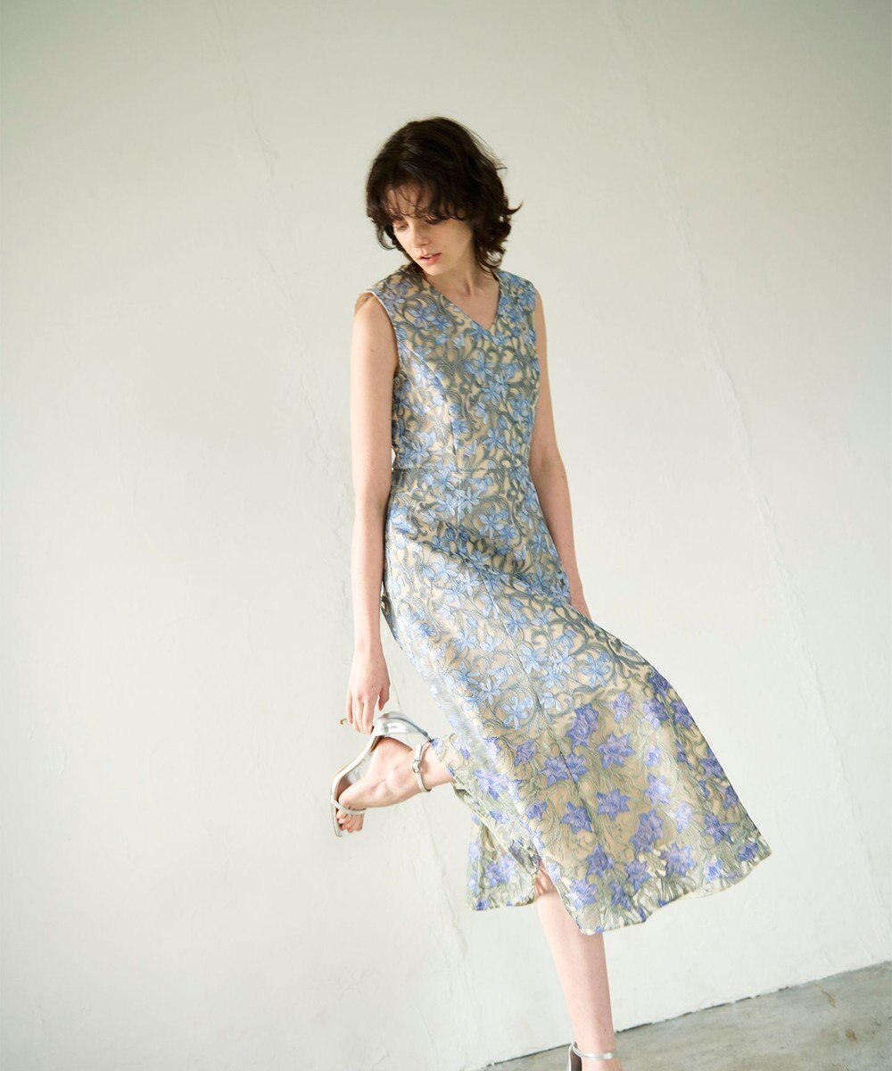 GRACE CONTINENTAL サラサオーナメントドレス
