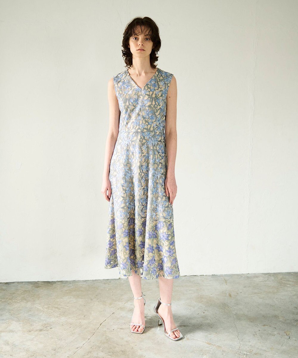 GRACE CONTINENTAL サラサオーナメントドレス 