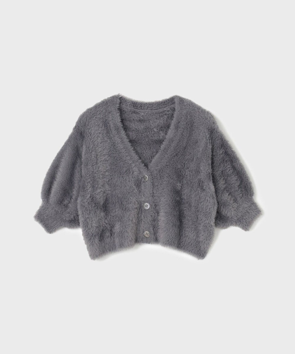 GRACE CONTINENTAL フェザースリーブニットカーディガン 