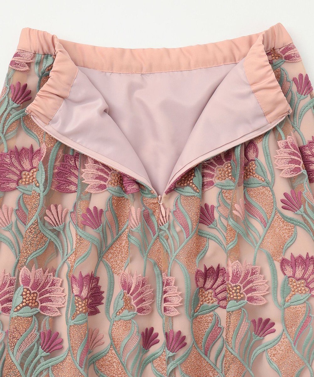 GRACE CONTINENTAL フラワー刺繍チュールスカート