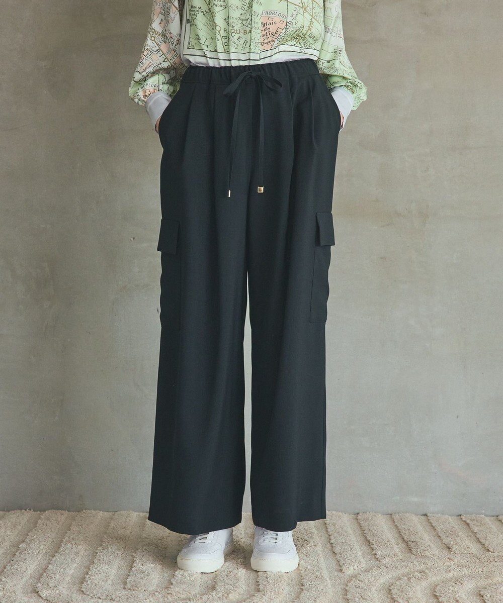 GRACE CONTINENTAL ワイドイージーカーゴパンツ 