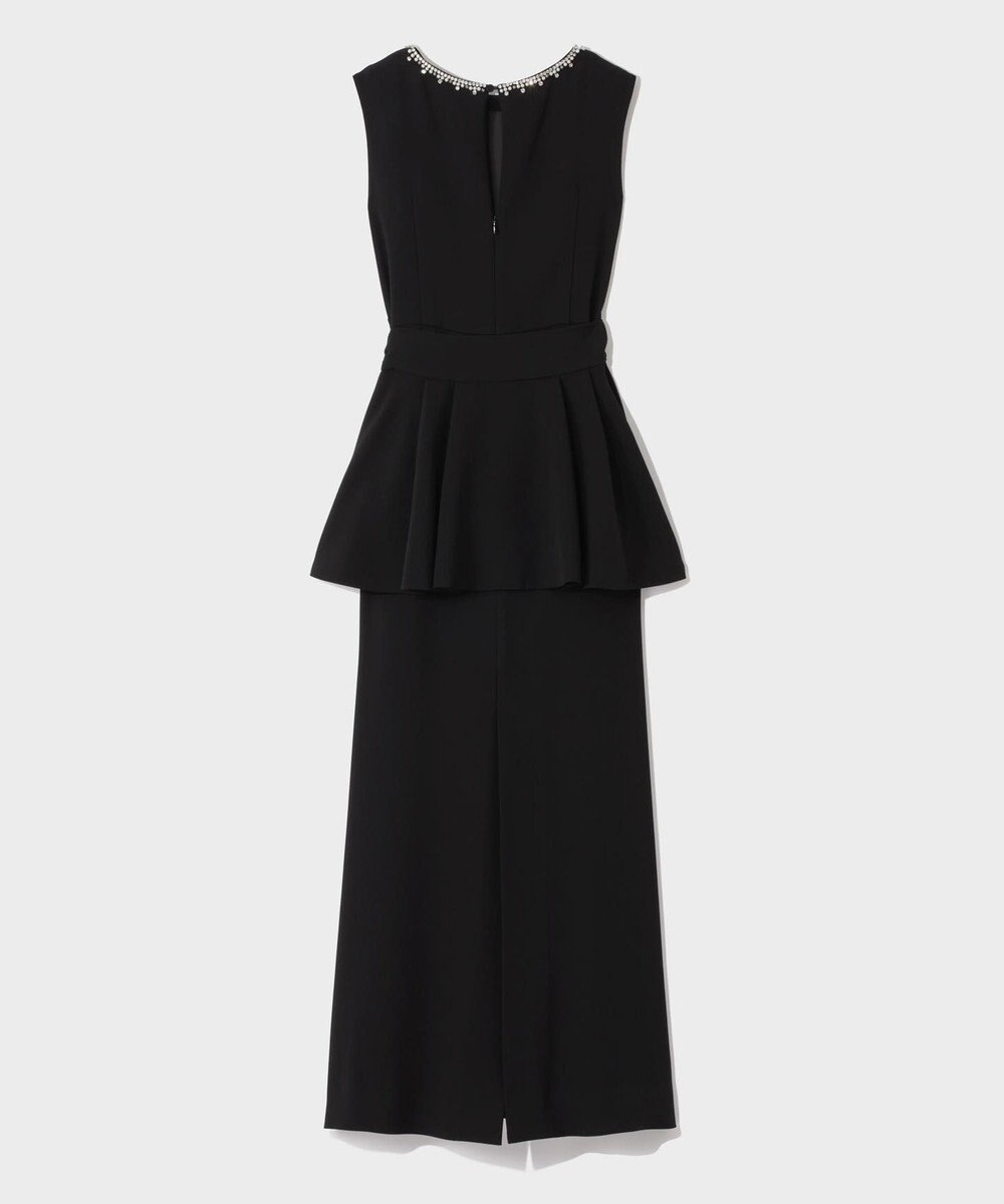 GRACE CONTINENTAL ペプラムリボンドレス 