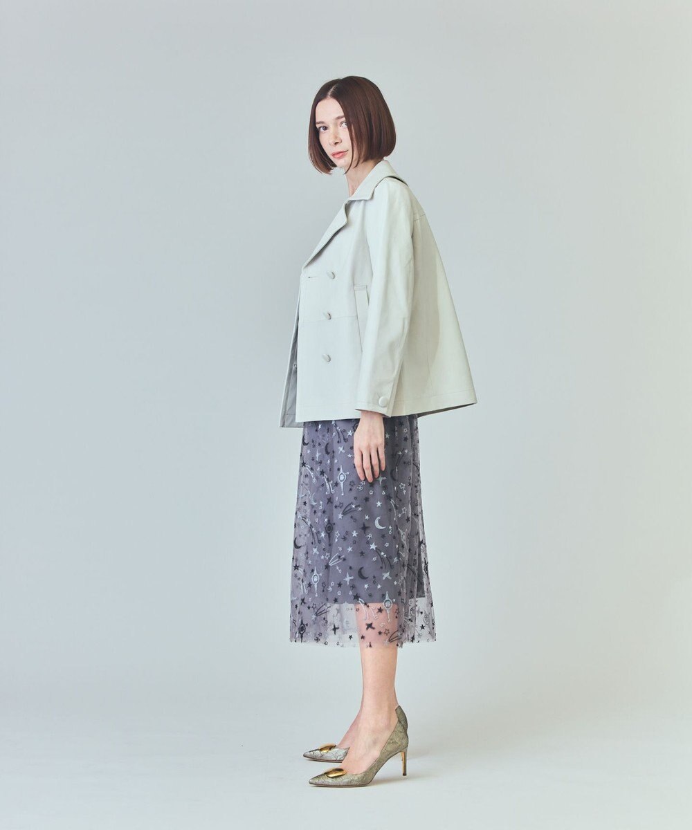 GRACE CONTINENTAL ラムレザーＰコート 