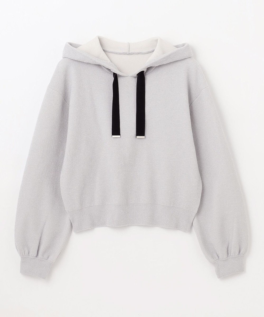 GRACE CONTINENTAL ラメニットパーカー 