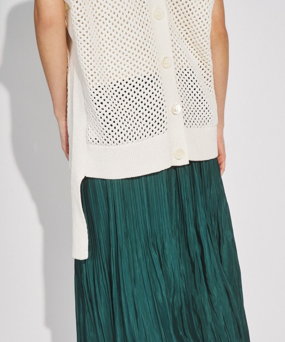 GRACE CONTINENTAL メッシュ2wayニットトップ 