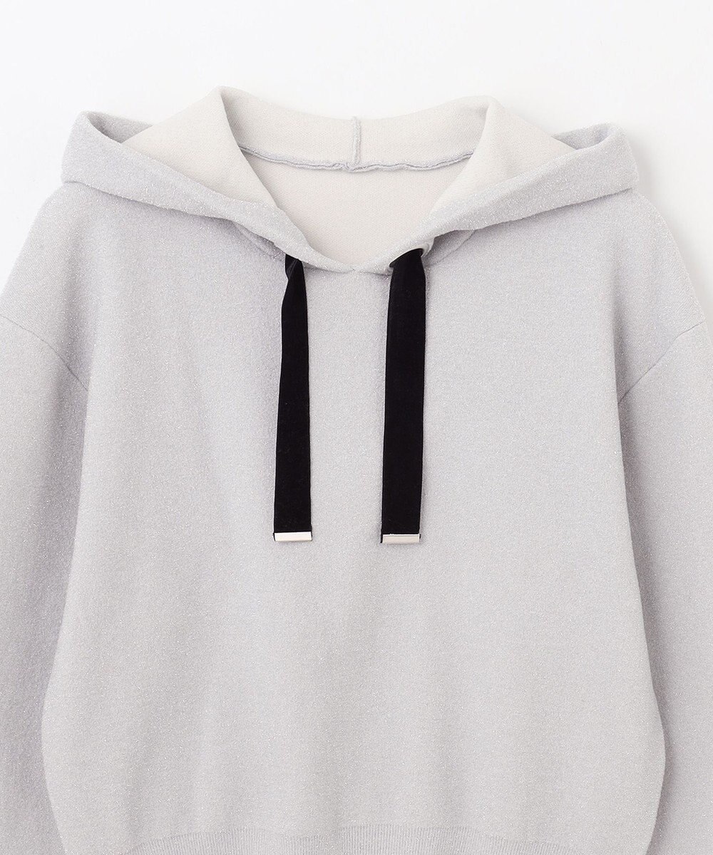 GRACE CONTINENTAL ラメニットパーカー