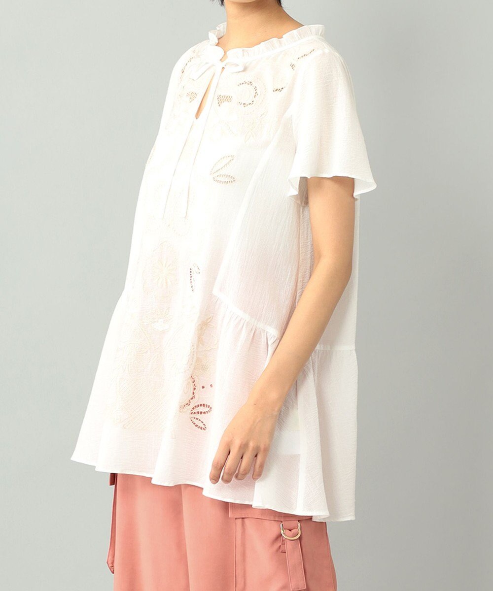 カットワーク刺繍チュニック / GRACE CONTINENTAL | GRACE CONTINENTAL 