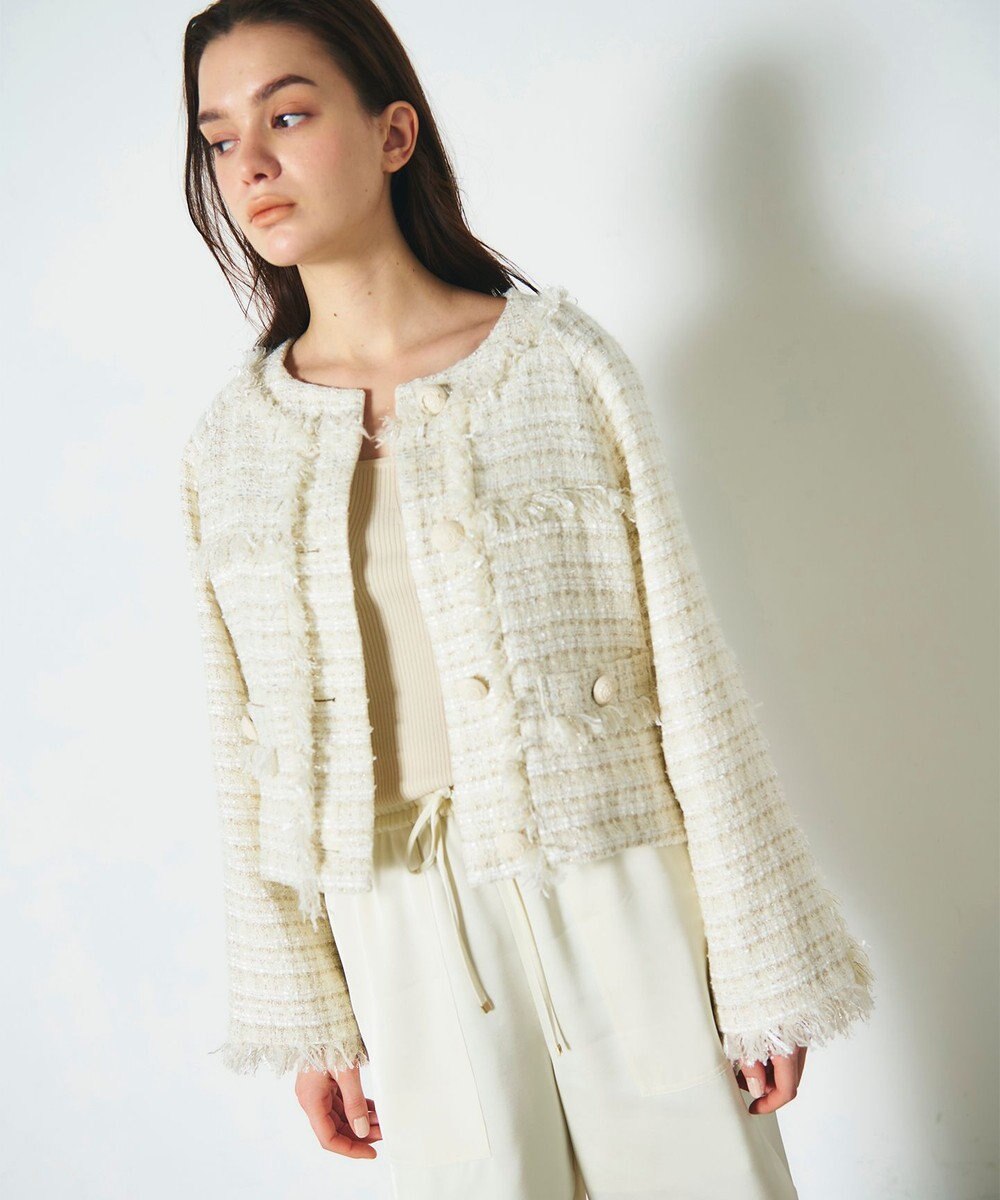 GRACE CONTINENTAL フリンジドルマンジャケット