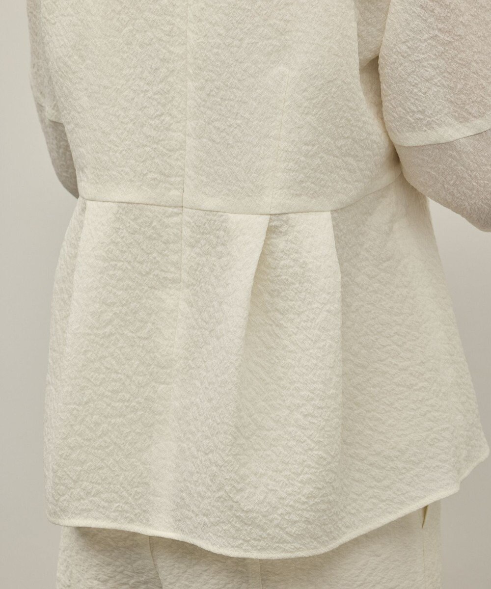 GRACE CONTINENTAL オーガンジージャガードトップ 