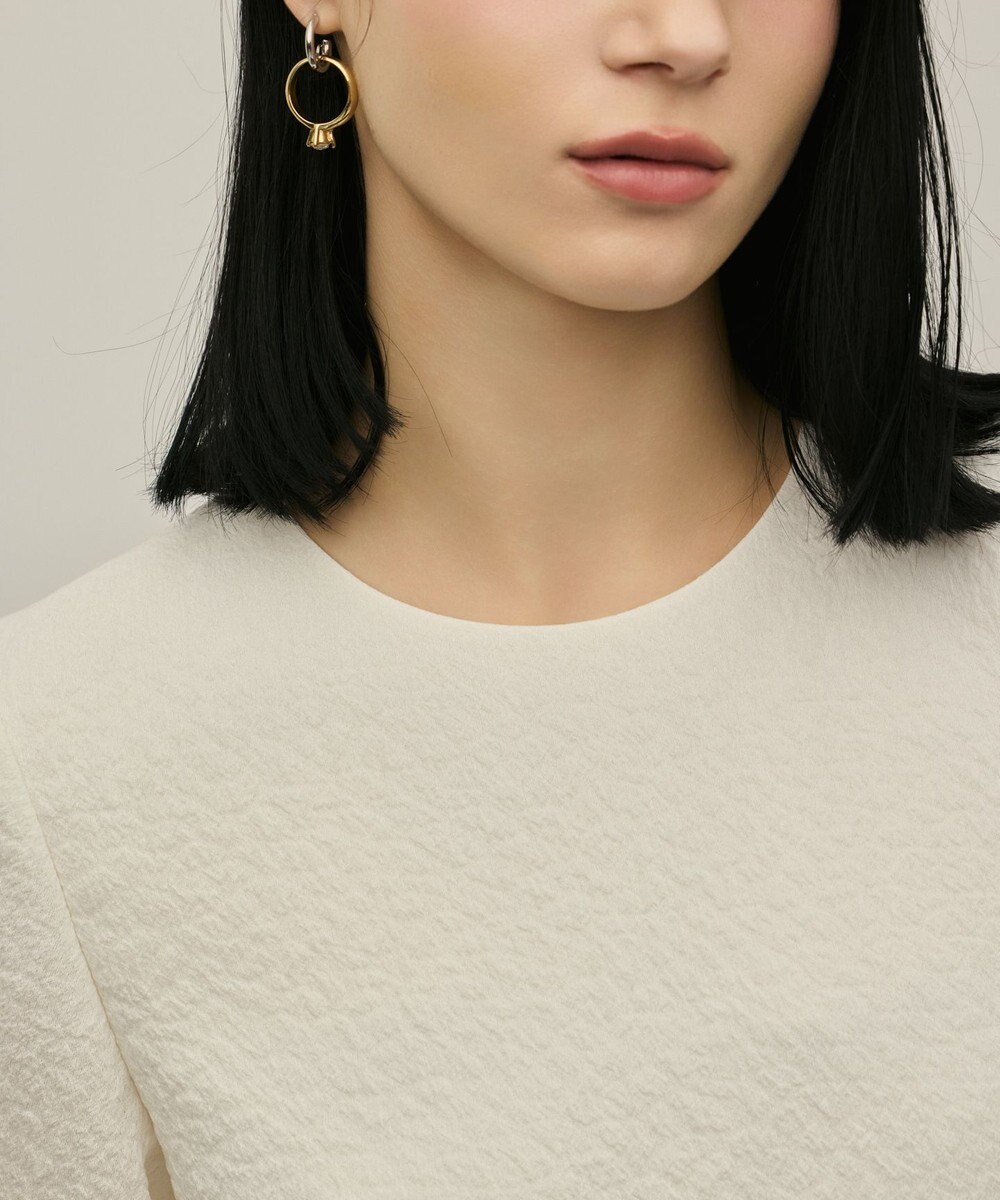 GRACE CONTINENTAL オーガンジージャガードトップ 