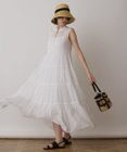 GRACE CONTINENTAL ティアードマキシカフタンワンピース