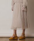 GRACE CONTINENTAL チュールマチプリーツスカート