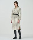 GRACE CONTINENTAL ウールチェックシャツワンピース