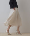 GRACE CONTINENTAL メッシュプリーツスカート