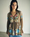 フラワー刺繍ギャザートップ / GRACE CONTINENTAL | GRACE