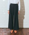 GRACE CONTINENTAL リネンタッチタックパンツ