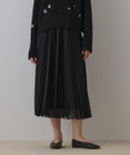 GRACE CONTINENTAL メッシュプリーツスカート