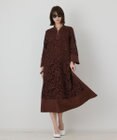GRACE CONTINENTAL カットワークAラインワンピース