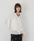GRACE CONTINENTAL カットワークキャミ付カフタンブラウス