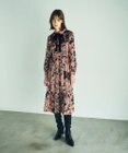 GRACE CONTINENTAL ローズオーナメントプリントワンピース