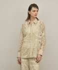 GRACE CONTINENTAL パネル刺繍シャツ