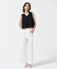 GRACE CONTINENTAL シフォンカットジャガードトップ