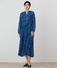 GRACE CONTINENTAL ミナモドットプリントプリーツワンピース