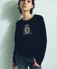 GRACE CONTINENTAL エンブレム刺繍ニットトップ
