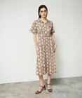 GRACE CONTINENTAL パームモチーフシャツワンピース