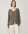 GRACE CONTINENTAL ウールVネックニットトップ