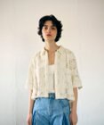 GRACE CONTINENTAL バックタックレースシャツ