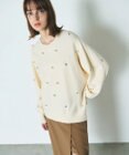 GRACE CONTINENTAL パールドットニットトップ