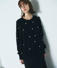 GRACE CONTINENTAL パールドットニットトップ
