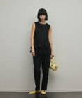 GRACE CONTINENTAL トリアセ麻調ペプラムブラウス