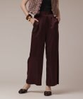 GRACE CONTINENTAL トリアセサテンワイドパンツ