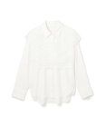 GRACE CONTINENTAL レイヤード刺繍シャツブラウス