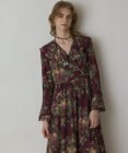 GRACE CONTINENTAL ボタニカルベリープリントワンピース