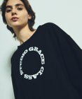 GRACE CONTINENTAL フロッキーロゴプリントトップ
