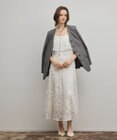 GRACE CONTINENTAL チュールレースロングワンピース