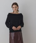 GRACE CONTINENTAL ウールオフショルニットトップ