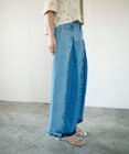 新品　グレースコンチネンタル　ワイドギャザーデニムパンツ ボックスタックデニムパンツ / GRACE CONTINENTAL | GRACE