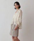 GRACE CONTINENTAL シフォンフレアブラウス