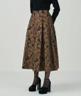 GRACE CONTINENTAL ジャガードタックスカート