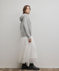 GRACE CONTINENTAL フロッキードットプリーツスカート