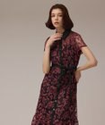 GRACE CONTINENTAL チュールフラワー刺繍ワンピース